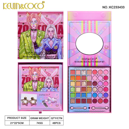 Paleta de Maquillaje 50 colores